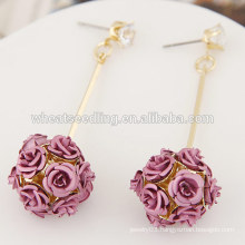 wholesale taobao cheap alloy crystal single stone earring designs eardrop